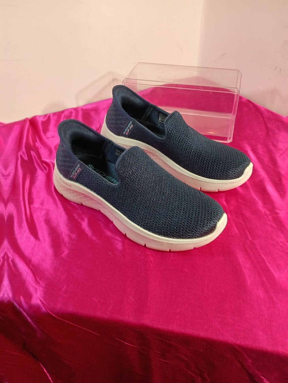 Skechers Women's SZ 8 Go Walk Joy Performance Slip-Ins Navy